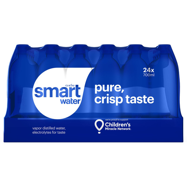 Glacéau Smartwater, 700 ml, 24-count