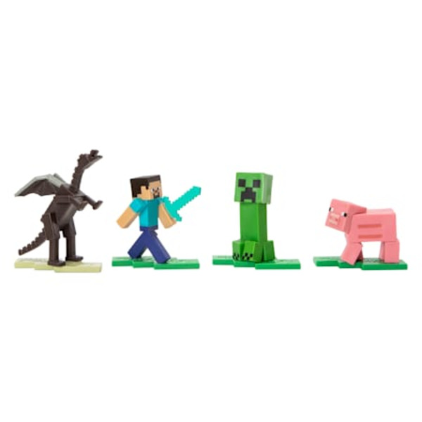 Mattel 4-Piece Minecraft Micro Figures Set
