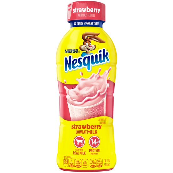 Nestle Nesquik Strawberry Flavored Low Fat Milk 1 from Kroger Instacart