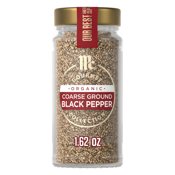 MCCORMICK GOURMET Organic Coarse Ground Black Pepper
