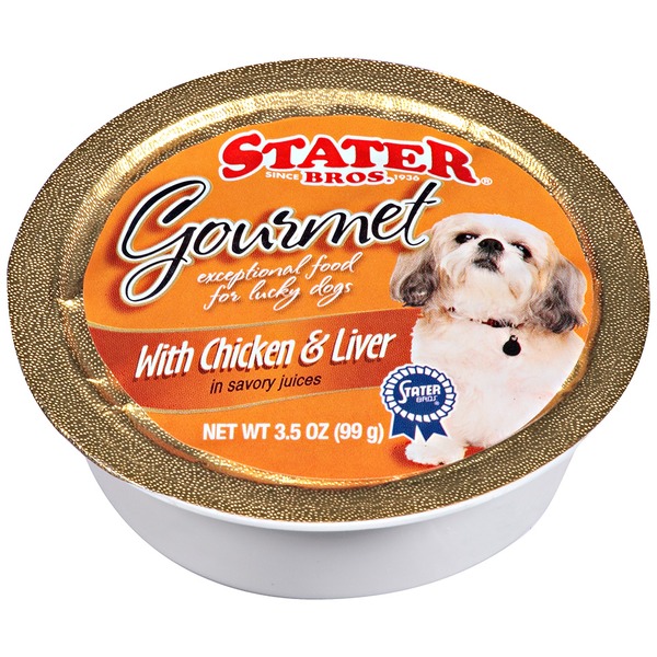 Stater Bros Gourmet Dog Food With Chicken & Liver In Savory Juices (3.5