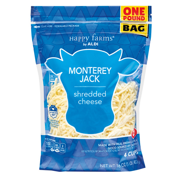 Happy Farms Shredded Monterey Jack Cheese