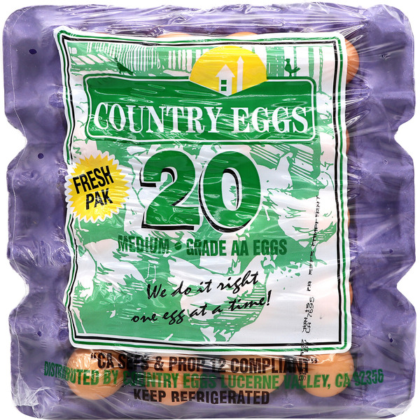 Country Eggs Medium Brown Eggs