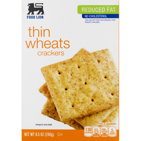 Food Lion Crackers, Reduced Fat, Thin Wheats (8.5 oz) Instacart