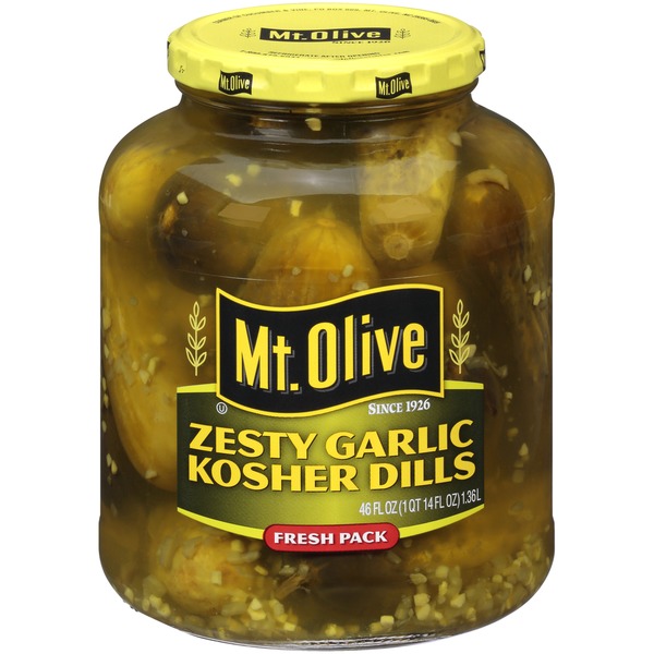 Mt. Olive Zesty Garlic Kosher Dills Pickles (46 fl oz) Instacart