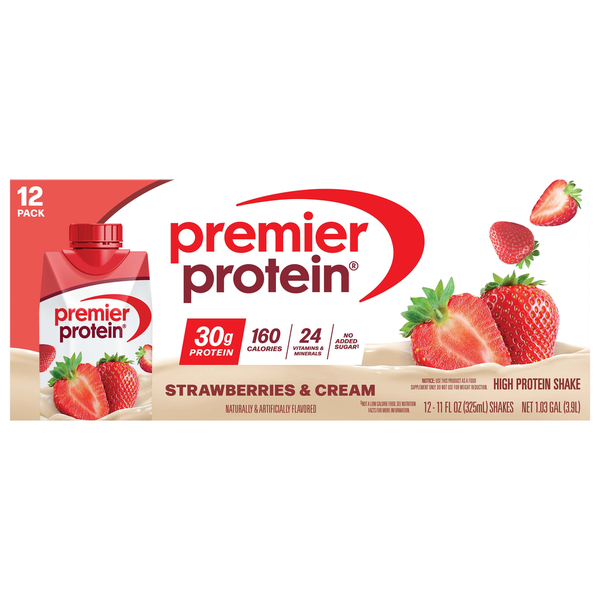 Premier Protein Strawberries & Cream High Protein Shake