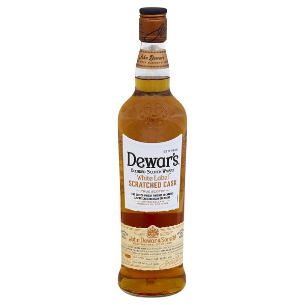 Dewars White Label Scratched Cask Blended Scotch Whiskey (750 ml