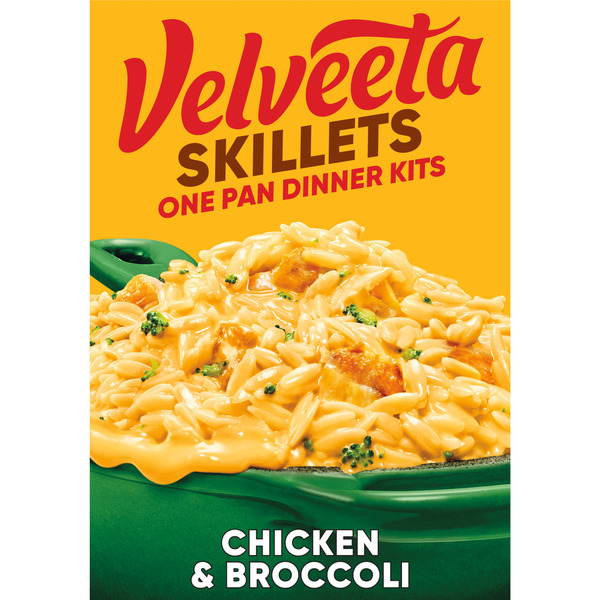 VELVEETA Chicken & Broccoli One Pan Kit with Pasta, Cheese Sauce
