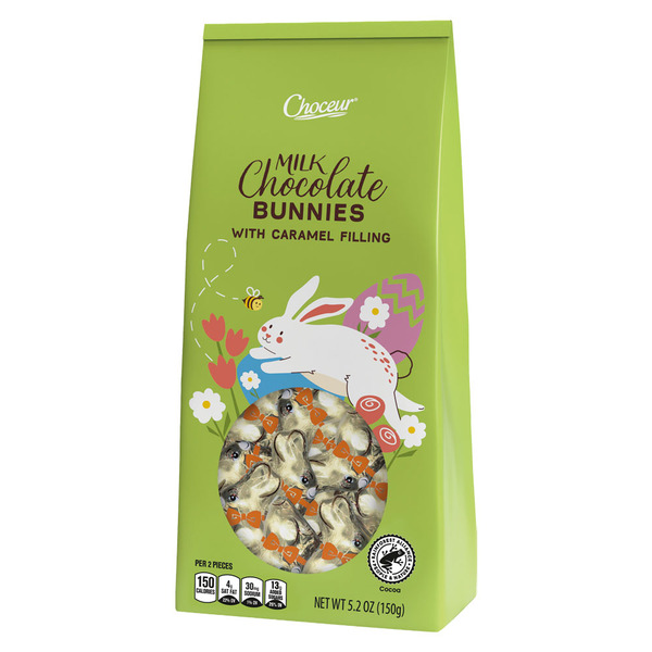 Choceur Filled Mini Chocolate Bunnies, Caramel Same-Day Delivery