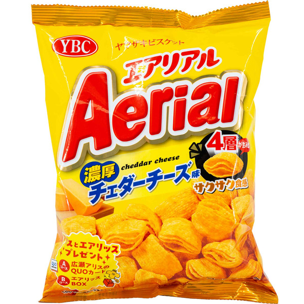 Yamazaki Biscuits Aerial Noko Cheddar Corn Snack