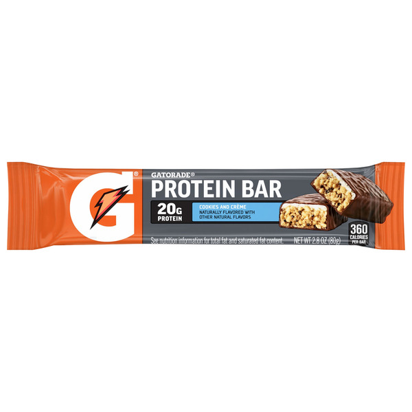 Gatorade Cookies and Creme Naturally Flavored Whey Protein Bar