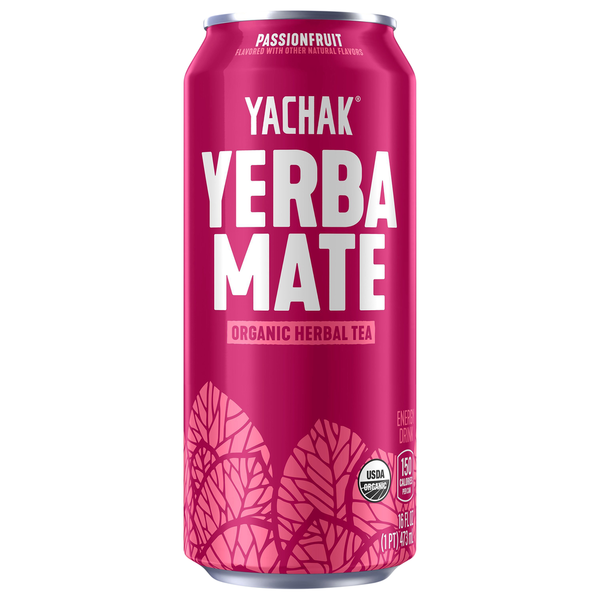 YACHAK Yerba Mate Passion Fruit Energy Drink Same-Day Delivery or