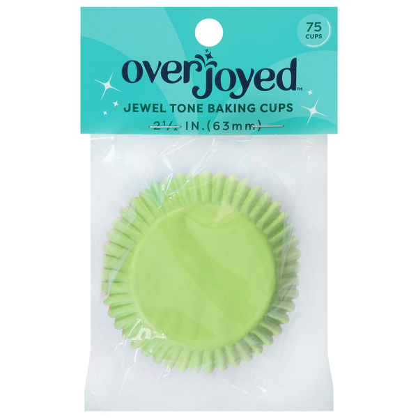 Overjoyed Baking Cups, Jewel Tone, 2.5 Inch