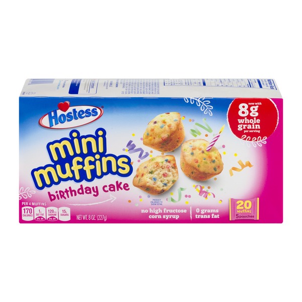 Hostess Mini Muffins Birthday Cake 5 CT (20 ct) Instacart