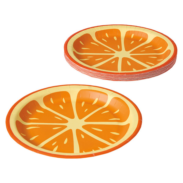 Kirkton House Summer Spritz Plates, Orange Lunch Same-Day Delivery