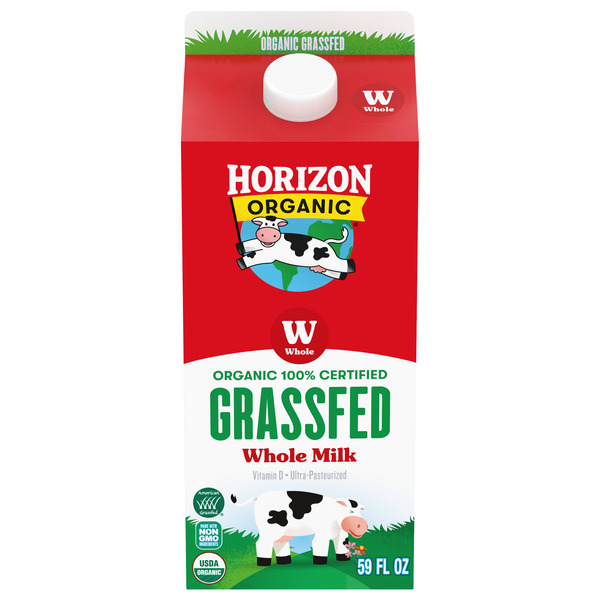 Horizon Organic Grassfed Whole Milk, 59 fl oz Carton
