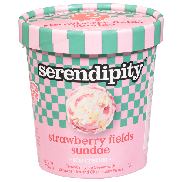 Serendipity Strawberry Fields Sundae Ice Cream Same-Day Delivery