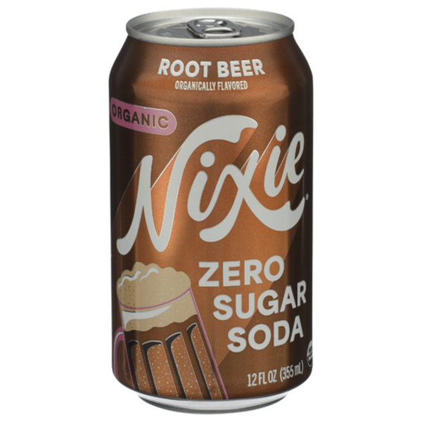 Nixie Sparkling Water Organic Root Beer Zero Sugar Soda