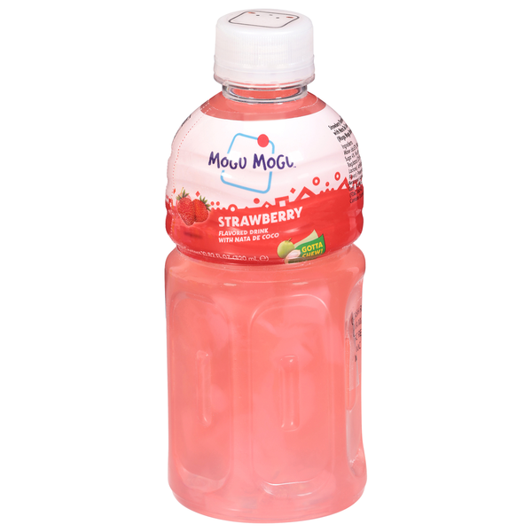 Mogu Mogu Flavored Drink, with Nata de Coco, Strawberry Same-Day