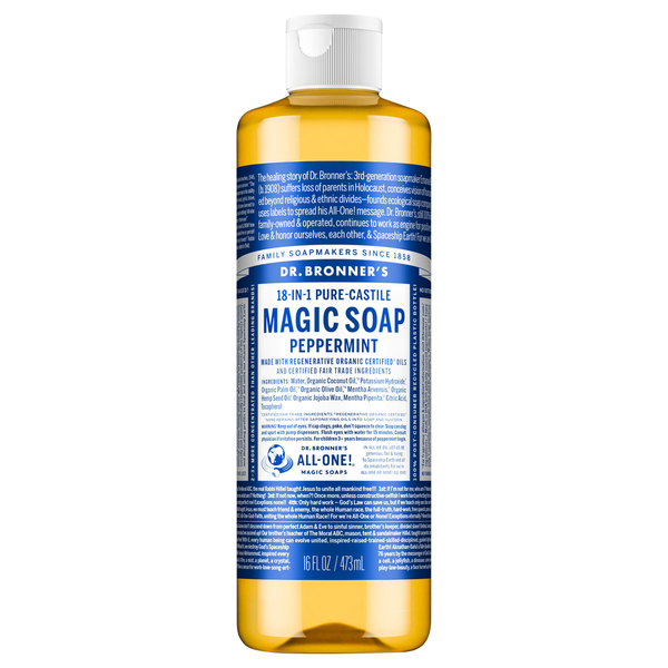 Dr. Bronner's Peppermint, Pure-Castile Liquid Soap Same-Day