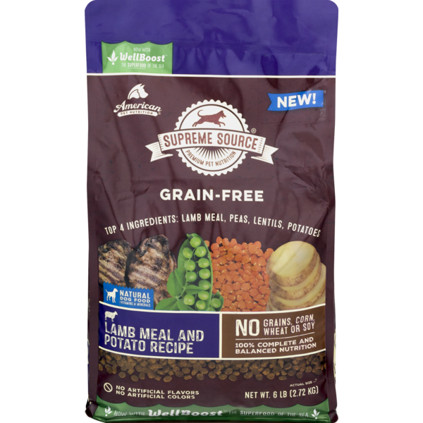 Supreme Source GrainFree Dog Food Lamb Meal & Potato Recipe (6 lb