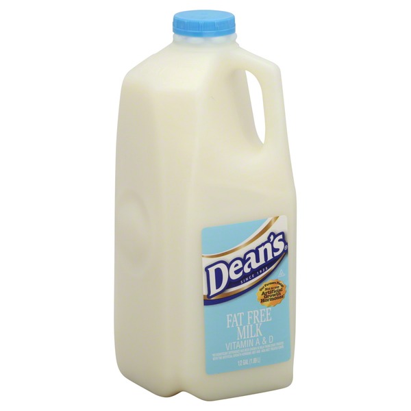 Deans Milk, Fat Free (0.5 gal) from JewelOsco Instacart