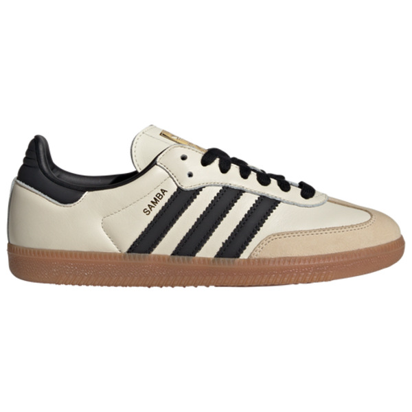 adidas Women's Samba OG Medium Width Shoes, Size 9.5 - Cream & Black