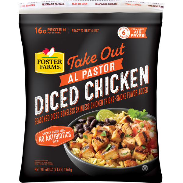 Foster Farms Take Out Al Pastor Diced Chicken Same-Day Delivery