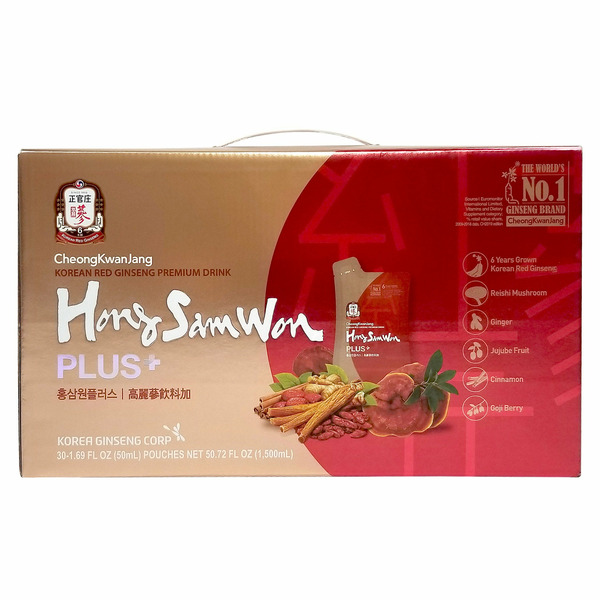 Hong Sam Won Ginseng Plus, 1.69 fl oz, 30-count
