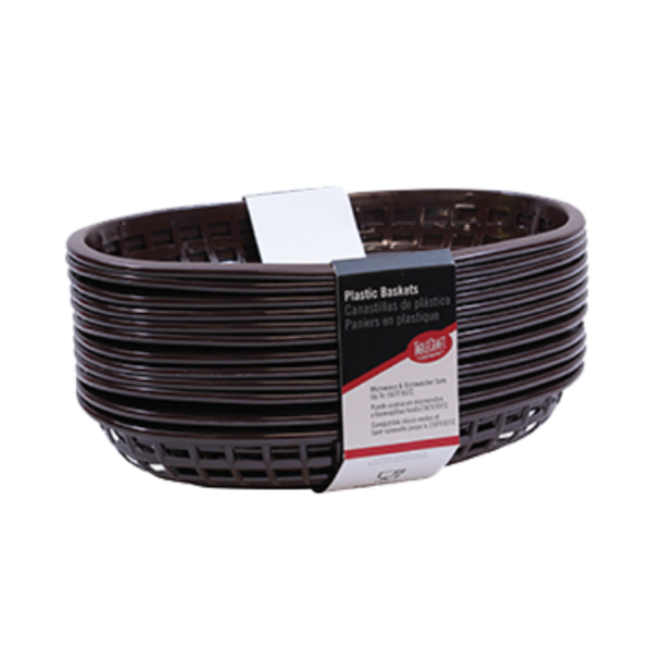 Tablecraft - Basket Brown 9" Oval Dozen