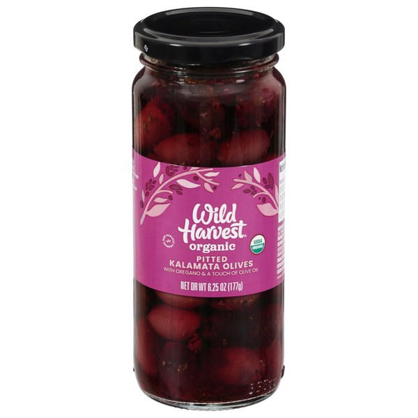 Wild Harvest Kalamata Olives, Pitted Same-Day Delivery or Pickup