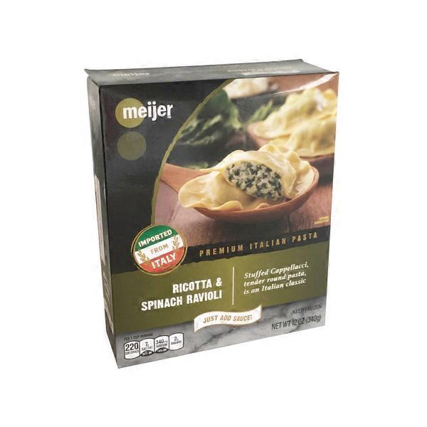 Meijer Ricotta & Spinach Ravioli Pasta (12 oz) Instacart
