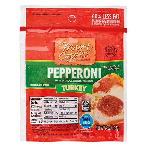 Mama Cozzi's Pizza Kitchen Sliced Turkey Pepperoni Same-Day