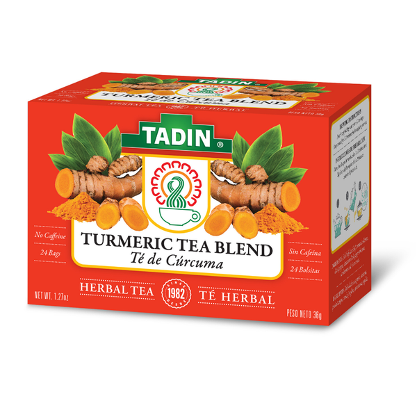 Tadin Turmeric Tea Blend, Caffeine Free Herbal Tea Same-Day