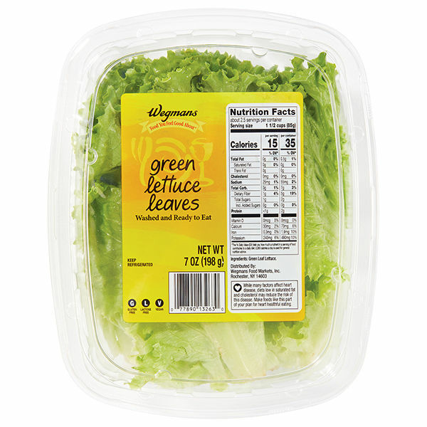 Wegmans Wegmans Food You Feel Good About Fresh Green Lettuce