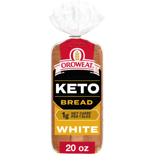 Oroweat Superior Keto, Bread, 1g Net Carbs, White Bread, 20 oz