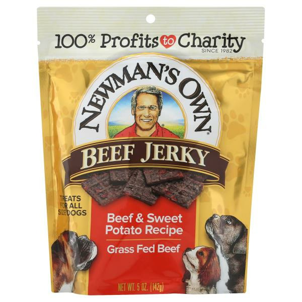 Publix Newman's Own Treats for Dogs, Beef Jerky, Beef & Sweet Potato