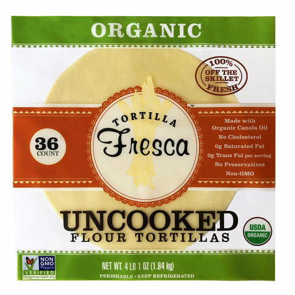 Tortilla Fresca Uncooked Flour Tortillas, 10", 36-count