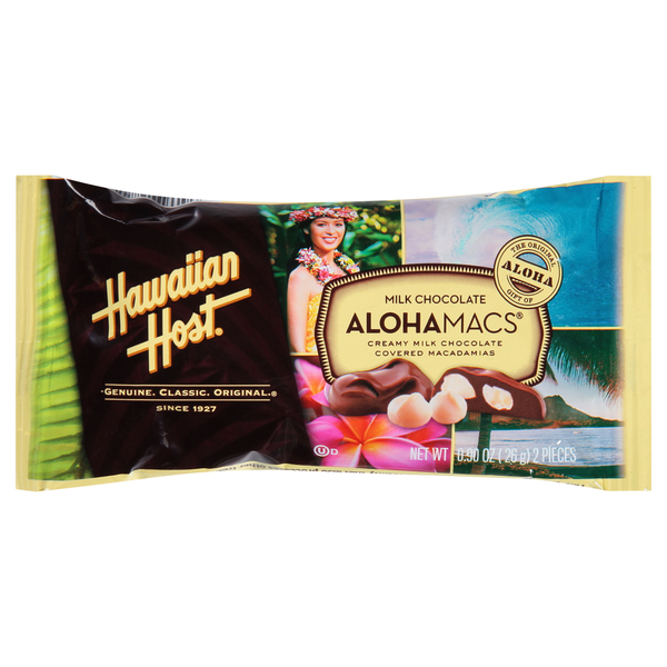 Hawaiian Host AlohaMacs Milk Chocolate Covered Macadamias Same-Day