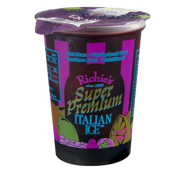 Richie's Super Premium Italian Ice Grape (10 fl oz) Instacart
