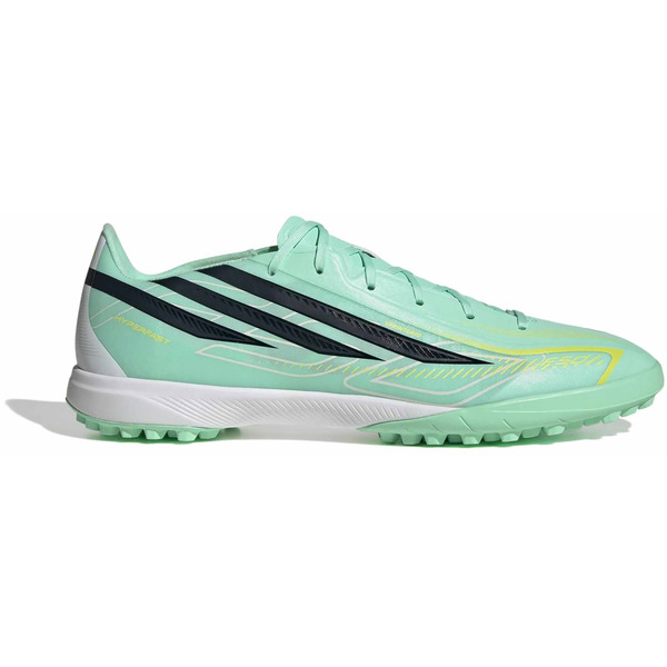 adidas F50 Hyperfast League Turf Soccer Cleats, Size M9.0/W10.0, Medium/D - Green & Navy