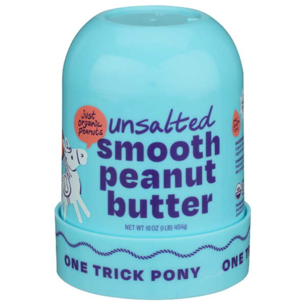 One Trick Pony Nuts Organic Unsalted Smooth Peanut Butter