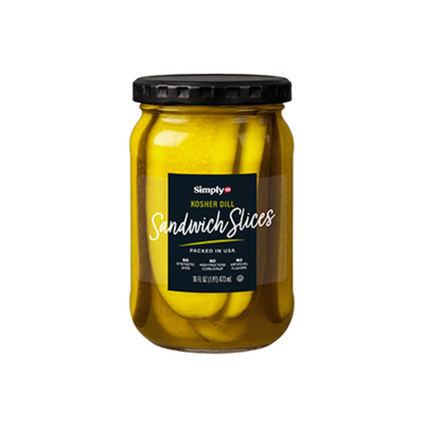 Simply Kosher Dill Sandwich Sliced Pickles