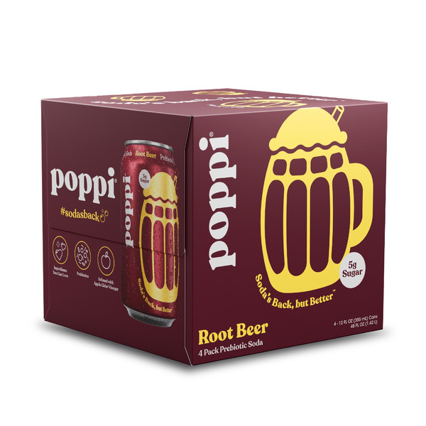 Poppi Prebiotic Soda, Root Beer
