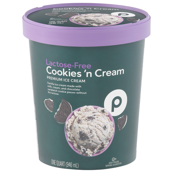 Publix Lactose-Free Premium Cookies 'n Cream Ice Cream Same-Day