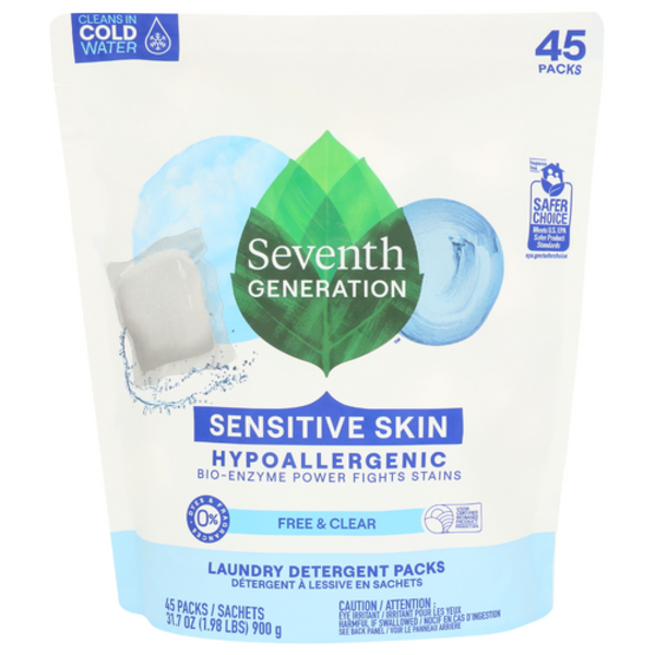 【7袋set】❣️新品未開封❣️炭クレンズ生酵素★ゲリラバーゲンSALE★ Seventh Generation Free & Clear Hypoallergenic Laundry Detergent