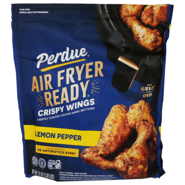 Perdue Lemon Pepper Air Fryer Ready Crispy Chicken Wings
