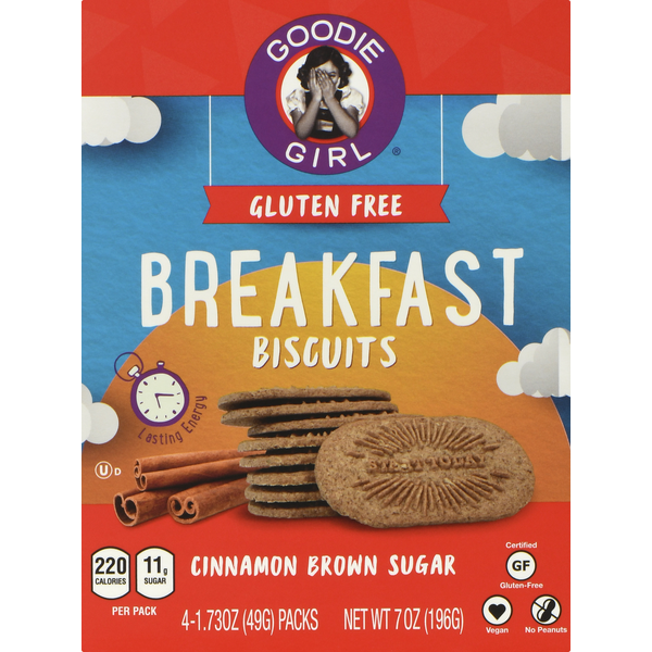 Goodie Girl Breakfast Biscuits, Gluten Free, Cinnamon Brown Sugar (4
