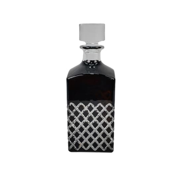 Ashland Black Diamond Glass Decanter