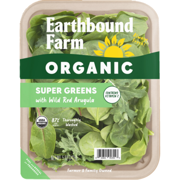 Earthbound Farm Organic Super Green With Wild Red Arugula Fiber Pack
